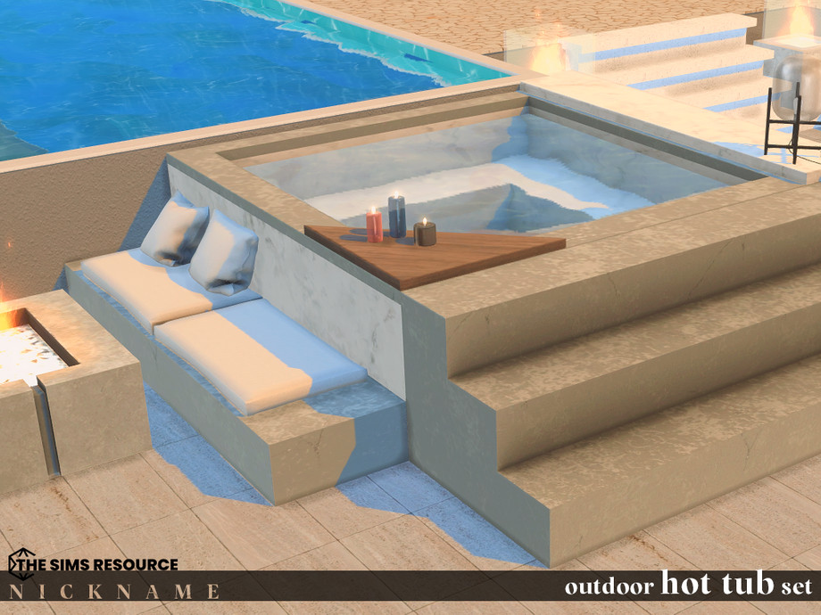 The Sims Resource Outdoor Hot Tub Set