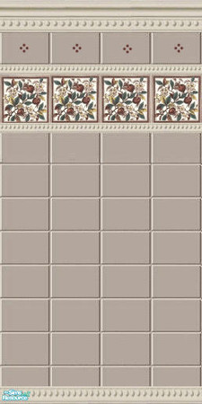 Sims 2 — Apple blossoms by devilishdawn — tiled wall