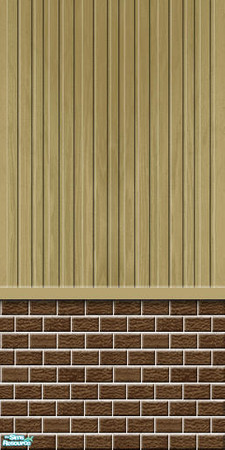 Sims 2 — Studio K BR01VWS - Dark Sand by StudioKhagerks — Part of the Brick 01 & Vertical Wood Siding series. 20