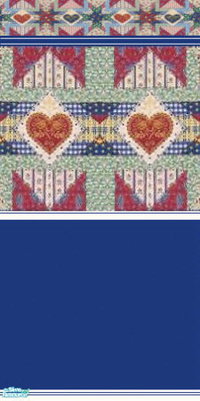 Sims 2 — Grannys Quiltwork 2 by darci321 — Granny expanded her border pattern by not only making a floor tile and carpet