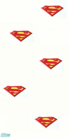 Sims 2 — Superman wall 2 by gonein60 — just a wall.