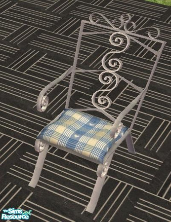 Sims 2 — living chair blue recolor by wondernounou — You all know this linequd objects. I like this exterior set very