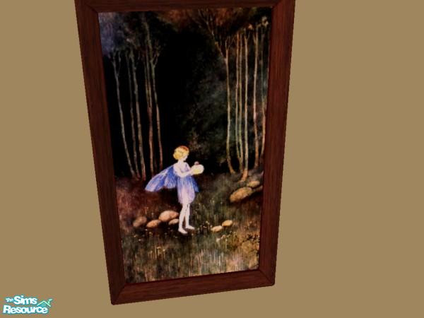 Sims 2 — Fairytale Painting 08 by c_literati — Recolor of "Sent to My Room Without Dinner"