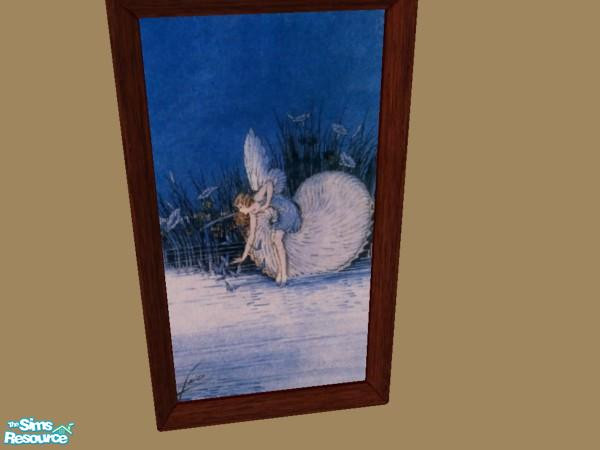 Sims 2 — Fairytale Painting 07 by c_literati — Recolor of "Sent to My Room Without Dinner"