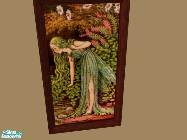 Sims 2 — Fairytale Painting 04 by c_literati — Recolor of "Sent to My Room Without Dinner"