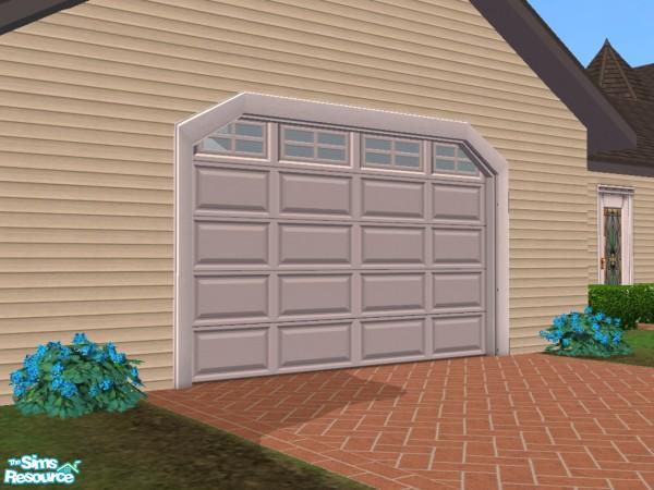The Sims Resource - Curved Single Garage