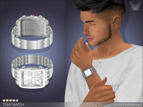 Sims 4 — Tony Watch (For Male Body Frame) by feyona — Tonya Watch Tony Watch (For Male Body Frame) is an oversized