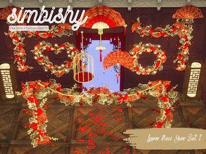 Sims 4 — Lunar New Year Set 1 by simbishy — Celebrating Lunar New Year 2023 with various wall & ceiling decorations