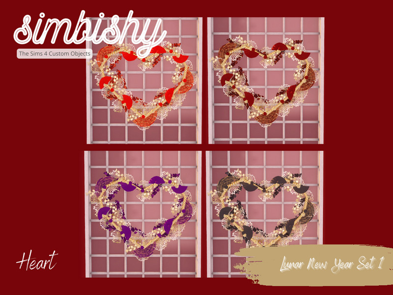 Sims 4 Lunar New Year - Heart by simbishy