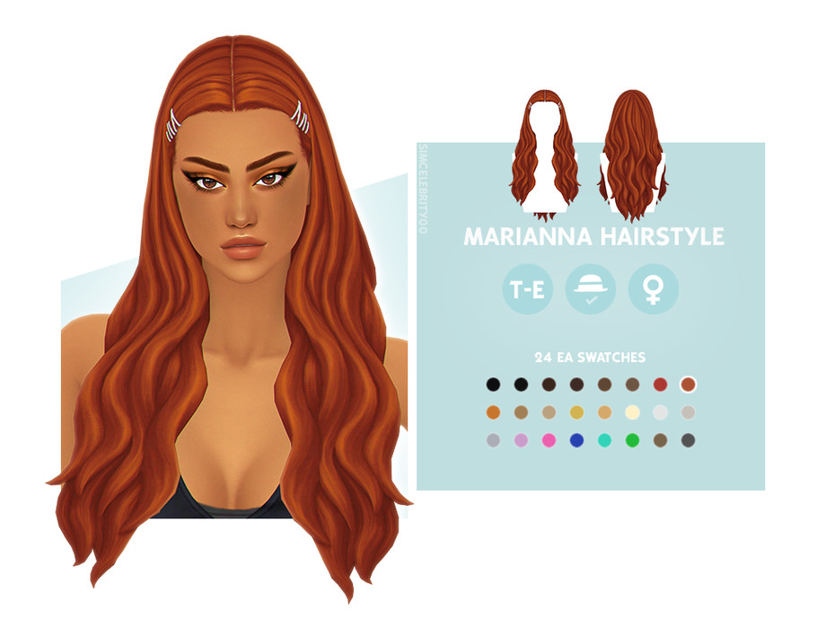 The Sims Resource - Marianna Hairstyle