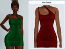 Sims 4 — Ava Dress (v2) by couquett — another version of ava dress - 9 swatches - HQ mod Compatible - Custom thumbnail 