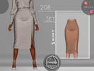 Sims 4 — SET 207 - Skirt by Camuflaje — Fashion trendy winter set that includes sweater & skirt ** Part of a set ** *