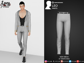 Sims 4 — Leo (Pants) LacyPearls    by Beto_ae0 — Formal pants, Enjoy it - 07 colors - New Mesh - All Lods - All maps 