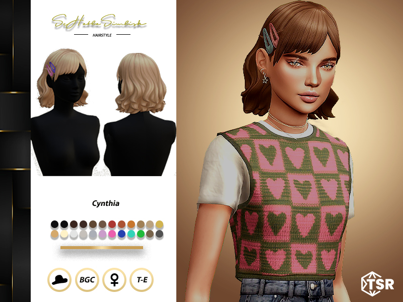 The Sims Resource - Cynthia Hairstyle