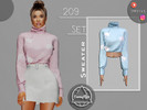 Sims 4 — SET 208 - Sweater by Camuflaje — Fashion trendy winter set that includes sweater & skirt ** Part of a set **