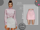 Sims 4 — SET 208 - Skirt by Camuflaje — Fashion trendy winter set that includes sweater & skirt ** Part of a set ** *