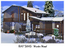 Sims 4 — Winter Wood by Ray_Sims — This house fully furnished and decorated, without custom content. This house has 2