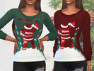 Sims 4 — New Year Sweaters by saliwa — New Year Sweaters 3 swatces