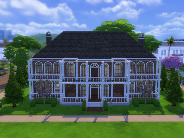 Sims 4 — Christmas manor by sena2010 — 40*30 Includes: -kitchen -livingroom -tv area -3 bedrooms -3 bathrooms Cost