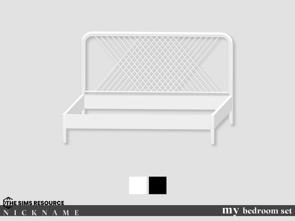 Sims 4 — my bedroom set_bed frame by NICKNAME_sims4 — my bedroom set 10 package files. my bedroom set_bed frame my