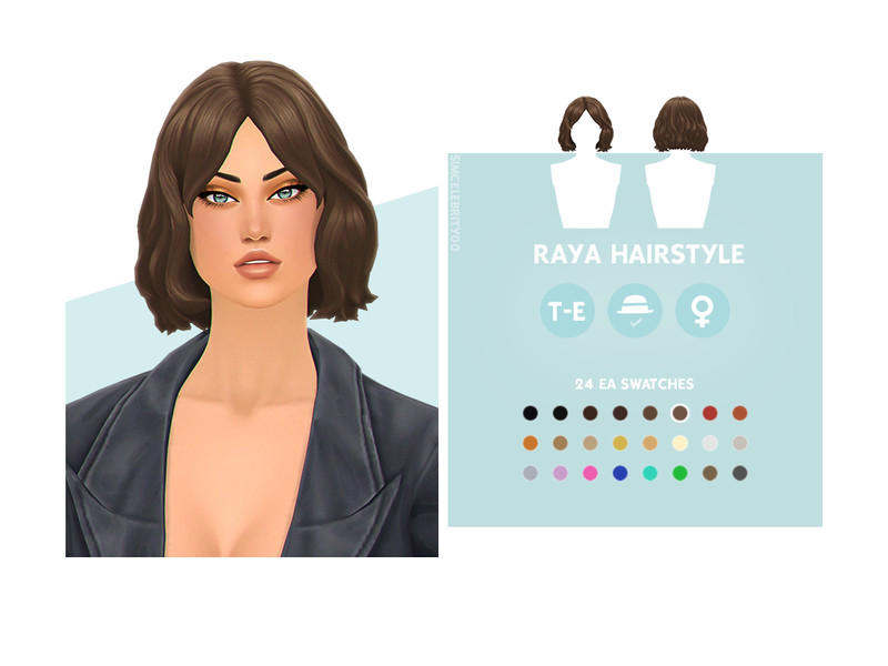 The Sims Resource - Raya Hairstyle