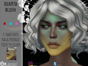 Sims 4 — Xuanta Blush by Reevaly — 5 Swatches. Teen to Elder. Male and Female. Base Game compatible. Please do not