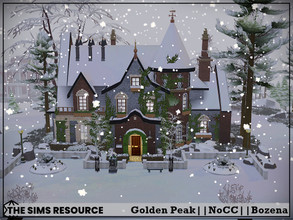 Sims 4 — Golden Peak by Bozena — The house is located in the Copperdale . Have fun Lot: 30 x 30 Value: $ 38 978 Lot type: