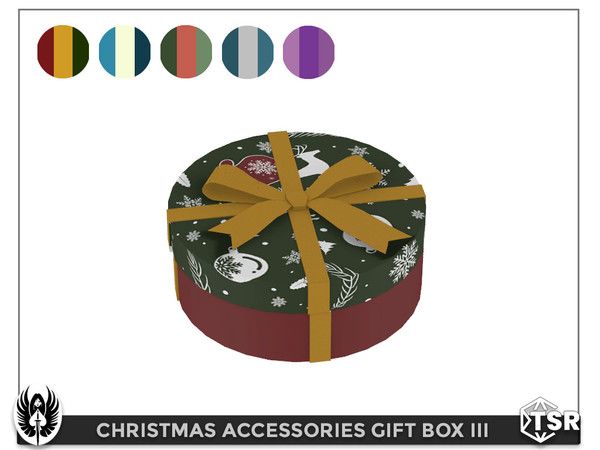Sims 4 — Christmas Accessories Gift Box III by nemesis_im — Gift Box III from Christmas Accessories Set - 5 Colors - Base