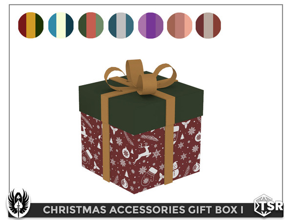 Sims 4 — Christmas Accessories Gift Box I by nemesis_im — Gift Box I from Christmas Accessories Set - 7 Colors - Base