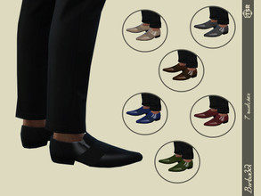 Sims 4 — New Year (2023) shoes by Birba32 — Celebrate the new year with a new elegant shoes for man. 7 colors.