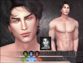 Sims 4 — Male skin 13 - Overlay by RemusSirion — Overlay skin for male sims - adapts to all skin tones This skin does not