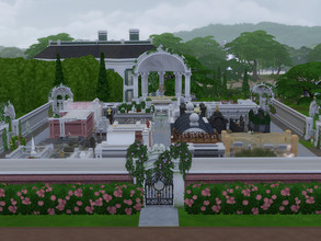 Sims 4 — St. Fiacre Cemetery by aspider_sims — Inspired by New Orlean's St. Louis, St. Roch, and Lake Lawn Metairie