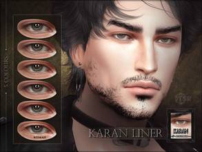 Sims 4 — Karan eyeliner by RemusSirion — Subtle eyeliner for scene and alternative styles Eyeliner category 5 colours all