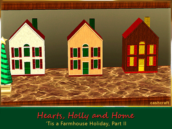 Sims 3 — Hearts, Holly and Home Mini House by Cashcraft — It's more decorative clutter for your farmhouse, a mini house.