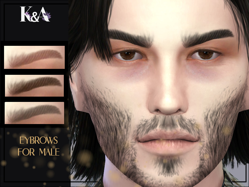 Sims 4 Eyebrows for male by KyoukoAya