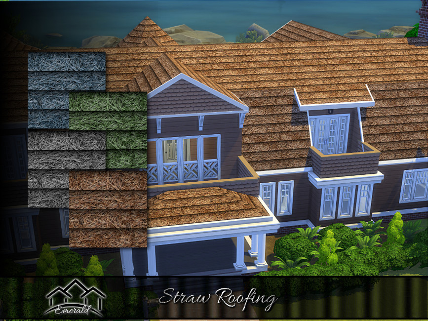 The Sims Resource Straw Roofing