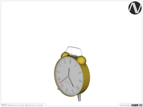 Sims 4 — Ramona Desk Clock by ArtVitalex — Bedroom Collection | All rights reserved | Belong to 2022 ArtVitalex@TSR -