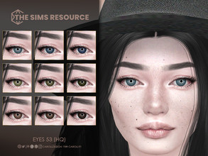 Sims 4 — Eyes 53 (HQ) by Caroll912 — A 9-swatch realistic set of eyes in different shades of blue, green and brown.
