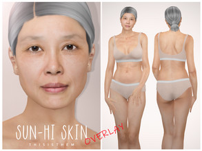 Sims 4 — [Patreon] Sun-Hi Skin Overlay by thisisthem —  HQ Compatible ; Overlay (5 swatches) ; Skin Details Category ;