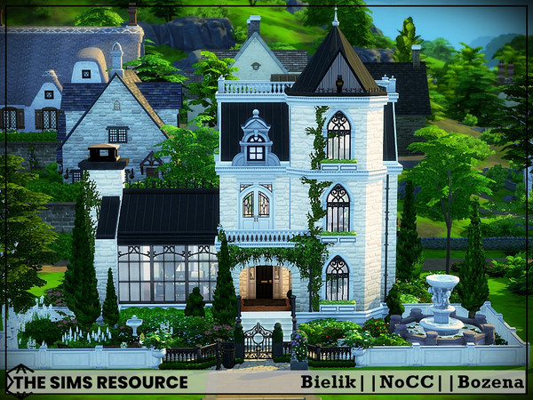 Sims 4 — Bielik by Bozena — The house is located in the Henford on Bagley . Have fun Lot: 30 x 20 Value: $ 116 984 Lot