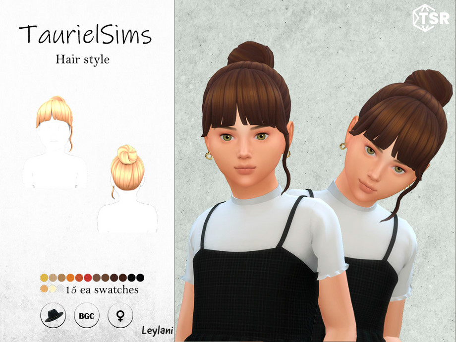 The Sims Resource - Leylani-Hairstyle (children)