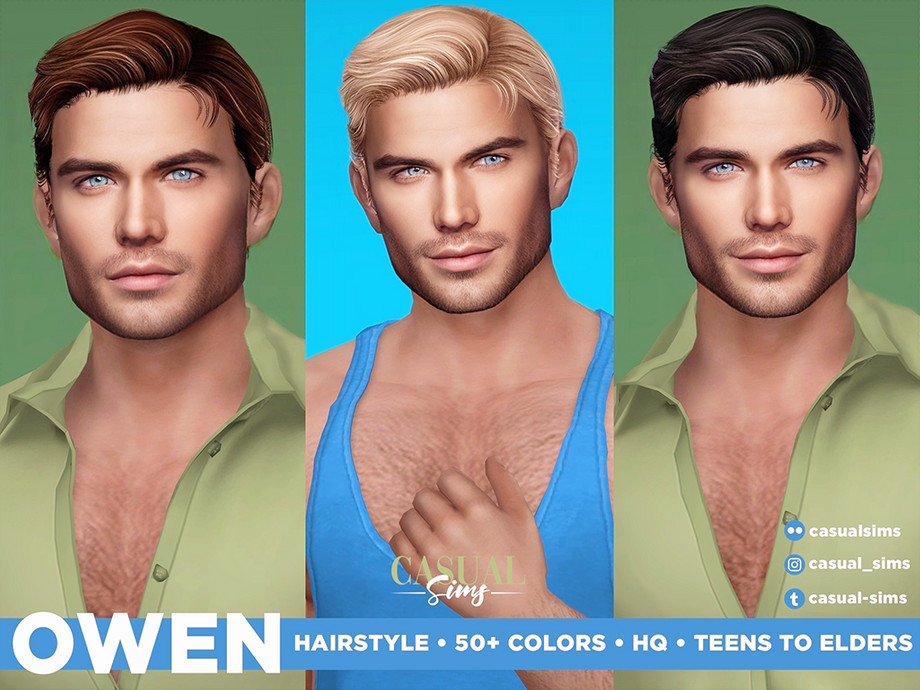 The Sims Resource - Owen Hairstyle