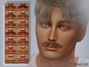 Sims 4 — Stewart Facial Hair [HQ] by Benevita — Stewart Facial Hair Facial Hair Category HQ Mod Compatible 14 Swatches