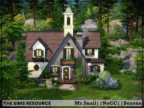 Sims 4 — Mr.Snail by Bozena — The house is located in the Copperdale . Have fun Lot: 20 x 20 Value: $ 71 948 Lot type: