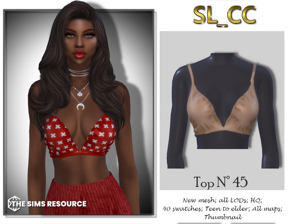 Sims 4 — Top 45 by Mona — -New mesh- -40 swatches- -Teen to elder- -All Maps- -All Lods- -HQ- -Catalog Thumbnail- 
