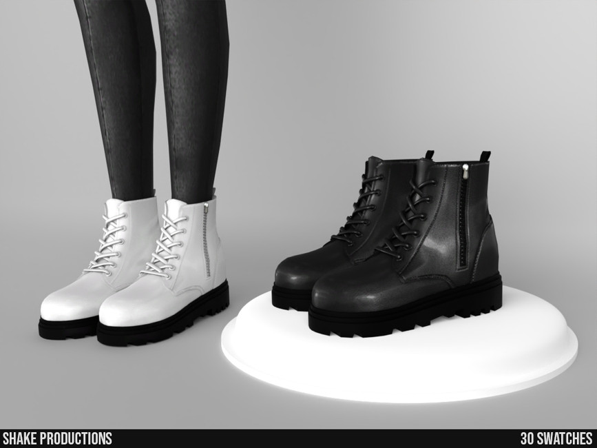 The Sims Resource - 977 - Leather Boots (Female)