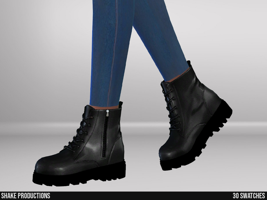 The Sims Resource - 977 - Leather Boots (Female)