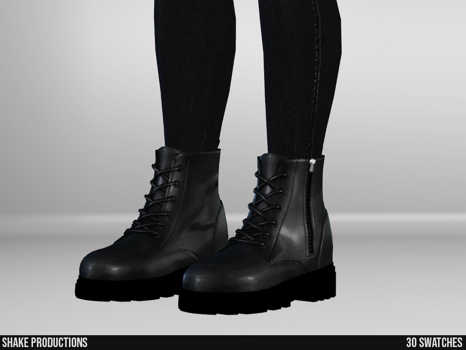 The Sims Resource - 978 - Leather Boots (Male)