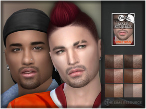 Sims 4 — Male Stubble 4 by BAkalia — Hello :) Elegant male stubble with stronger beard and moustache Facial Hair Category