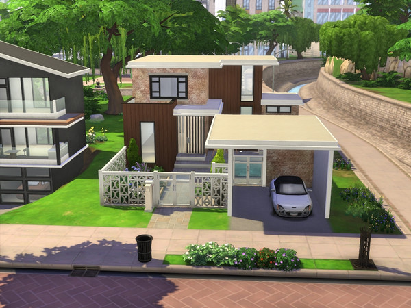 Sims 4 — Bridgeview 23 by gredsuke2 — A small beginner style home 